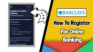 Barclays register for online banking  InternetBankingUserID  Alternative present [upl. by Golda]