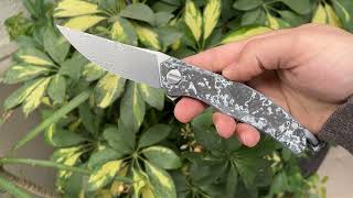 Shirogorov Knives Quantium WKM  TitaniumWhite CarboTi  ZDIE Blade  MRBS Knife From Recon 1 [upl. by Ysnat461]