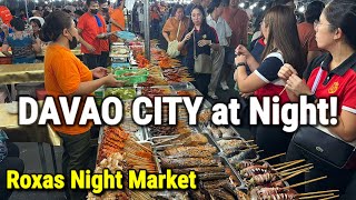 STREET FOOD TOUR in Davao City Philippines  Exploring the Streets at Night  Food Tour [upl. by Valerlan]