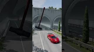 BeamNG drive beamngdrive truck crash shorts [upl. by Pevzner698]