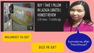 FOLLOW UP REVIEW URATEX PILLOW BUY 1 TAKE 1  AFTER 7MONTHS USE [upl. by Einolem43]