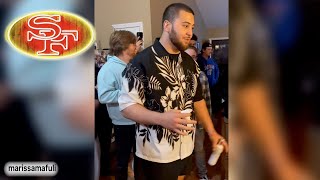 Dominick Puni reaction to being drafted by the 49ers [upl. by Eal]