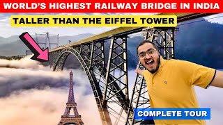 Chenab Bridge Live Vlog World’s Highest Railway Bridge in India Drone Views  USBRL Update Latest [upl. by Anilocin115]