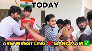 Arm wrestling  Sunday fight m Hui Mara Mari 🤬 armwerstling armgame wwe smakdown viral [upl. by Okeim]