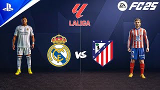 FC 25 PS5  Real Madrid vs Atletico Madrid  La Liga 2425 Madrid Derby Full Match  4K [upl. by Eatnuhs]