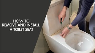 How to Remove and Install a Toilet Seat [upl. by Asilad]