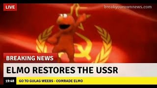 Elmo dances for the motherland  Geometry Dash layout [upl. by Nelrac778]