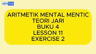 TEORI JARI  BUKU 4  LESSON 11  EXERCISE 2 [upl. by Airahs912]