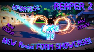 REAPER 2NEW CODES NEW QUINCY MOVES NEW KREISEL FORM SHOWCASE UPDATES [upl. by Amberly598]