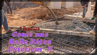 DALLE BETON EXTERIEUR 3 ERREURS A NE PAS FAIRE [upl. by Martinson]