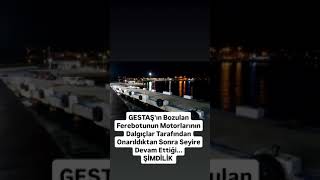 Bozcaada Feribotu bozuldu tamir edildi [upl. by Enyrehtak107]