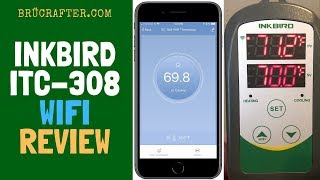 Inkbird ITC 308 WiFi Review  Best Homebrewing Temperature Controller [upl. by Hsetih425]