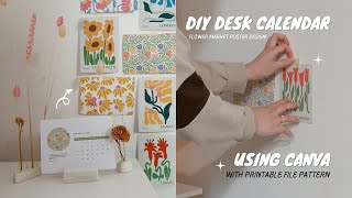 How To Make Desk Calendar Using Canva  With Printable File  DIY DESK CALENDAR [upl. by Oren860]