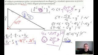 MATURA 2023 2022 MATEMATYKA Planimetria podobieństwo trójkątów pole PEWNIAK planimetria cz2 [upl. by Ursala]