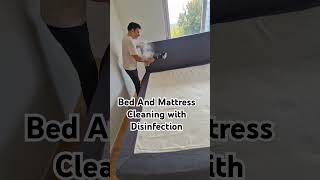 Bed and mattress cleaning with disinfection mattresscleaning bedcleaning sofacleaning [upl. by Ardel]