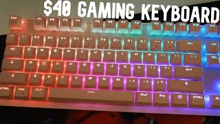 BEST 40 GAMING KEYBOARD Motospeed CK82 RGB Mechanical Keyboard Unboxing and Review [upl. by Cull]