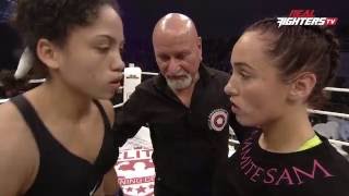 Ilsury Hendrikse vs Samantha van Doorn Real Fighters AN2R 2015 [upl. by Arok]