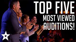 TOP 5 MOST VIEWED Auditions from Britains Got Talent 2022  Got Talent Global [upl. by Vadim]