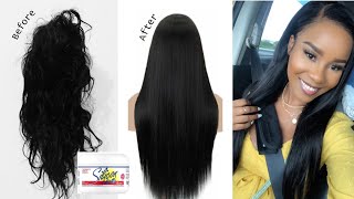 HOW TO Revive your Human hair wig with Silicon Mix  Wig Restoration UniqueYanique [upl. by Ennairac224]