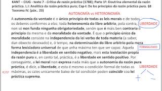 KANT FORMALISMO MORAL3 Autonomía de la voluntad vs Heteronomía Libertad [upl. by Fairleigh256]