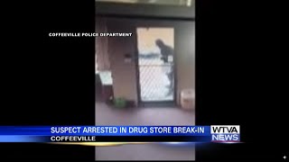 Suspect arrested in drug store breakin in Coffeeville [upl. by Chambers465]