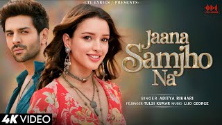 Jaana Samjho Na LYRICS Aditya Rikhari Tulsi Kumar Kartik AaryanTriptii Dimri Bhool Bhulaiyaa 3 [upl. by Chris]