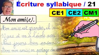 Cours français  Écrire et décrire une personne en ce1 ce2 et cm1  21 [upl. by Stulin821]