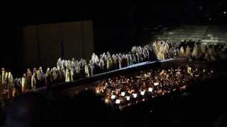 Va Pensiero Ópera Nabucco by Giuseppe Verdi in anfitheatre Arena di Verona 2013 [upl. by Enneyehc836]