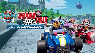 PAW Patrol Grand Prix  Race in Barkingburg  All New Tracks amp Cars FULL Gameplay [upl. by Oswal]