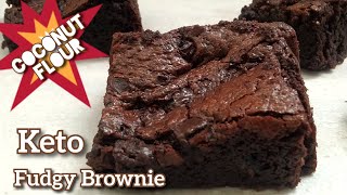 The BEST Fudgy KETO BROWNIE Recipe  Gluten Free Sugar Free [upl. by Luiza901]