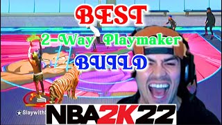 BEST 2WAY PLAYMAKER BUILD in NBA 2K22 DEMI GOD BUILD THAT CAN DO IT ALL 100 GREENLIGHT BUILD [upl. by Atiner]