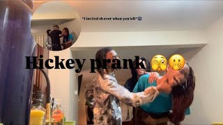 HICKEY PRANK ON MY EX🫣😳 ALMOST WENT LEFT😰‼️ [upl. by Aram252]