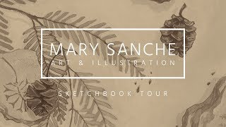 Sketchbook Tour X  Flipthrough 2018  Mossery  Mary Sanche [upl. by Annelg16]