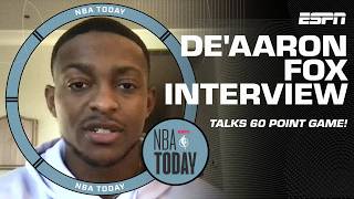 DeAaron Fox talks about scoring FRANCHISERECORD 60 Points 🔥  DeMar DeRozans impact  NBA Today [upl. by Mllly737]