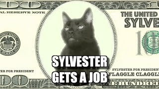 Talking Kitty Cat 675  Sylvester Gets A Job [upl. by Adnawyt251]