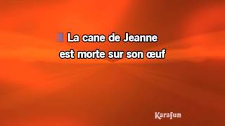 Karaoké La cane de Jeanne  Georges Brassens [upl. by Oates]