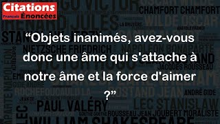 Objets inanimés avezvous donc une âme qui sattache à notre âme et la force daimer   Lamartine [upl. by Bac]