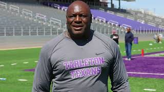 2023 Tarleton Spring Camp Defense CheckIn with Tyrone Nix [upl. by Eerahc]