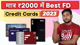 Best FD Credit Cards in 2023 Without Income Proof  Best Credit Cards 2023  FD Credit Card [upl. by Pineda205]