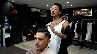 💈🇯🇵Get a haircut at Takadanobabas barber shop quotPHATCHOPquot a social gathering place for hipsters [upl. by Emmey]