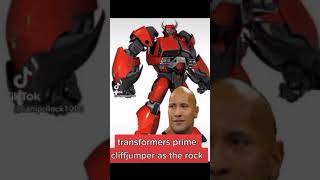 transformers prime cliffjumper as the rock [upl. by Holly]