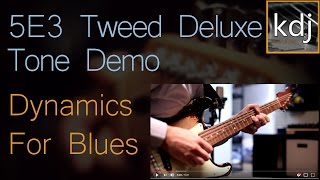 5E3 Tweed Deluxe Tone Demo  Dynamics for Blues [upl. by Kcerred482]