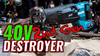 2nd GEN Makita 40V XGT Recip Saw Review GRJ02 [upl. by Arolf]