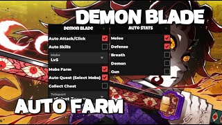 🌙Best Demon Blade Script Hack  Auto Farm MobsQuest amp More Pastebin [upl. by Clapper]