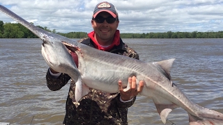 Snagging Paddlefish in Northeast Oklahoma [upl. by Natale124]