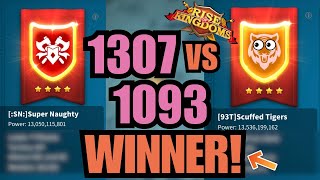 1093 VS 1307 KVK WINNER DECIDED My KvK ended already KvK in review Rise of kingdoms [upl. by Tanberg]