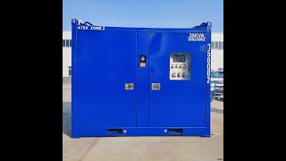 Atex zone2 generator 40kva for lighting on towable platform 5060hz super light weight shorts [upl. by Ariajaj334]