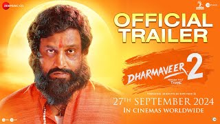 Dharmaveer 2  Official Trailer  Hindi  27th September  Pravin Tarde  Prasad Oak  Kshitish Date [upl. by Nevak]