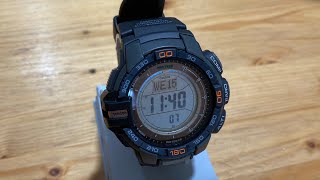 Pro Trek PRG 270  étalonner l’altimètre de votre montre tutoriel [upl. by Atikahs]