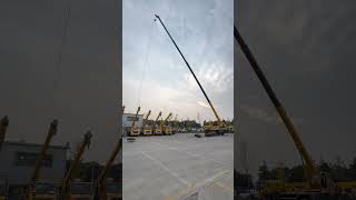 12 ton truck crane 8m 5section boom lifting height 34m lifting weight one ton to see the effect [upl. by Northington]